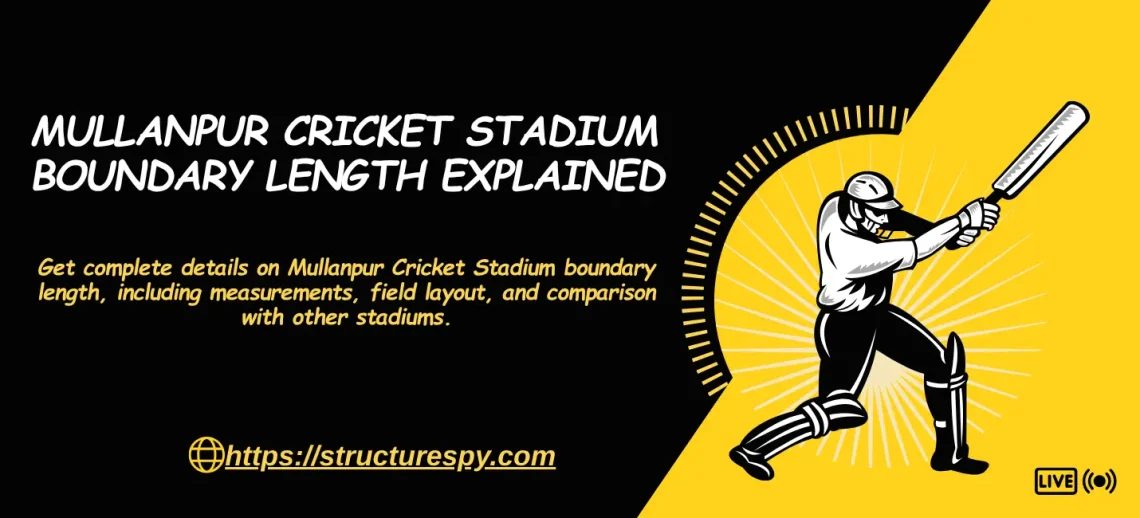 mullanpur cricket stadium boundary length